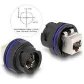 HQ Products RJ45 Cat.6A built-in connector black