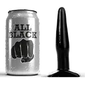 All Black Buttplug 12 cm - zwart