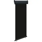 vidaXL Balkonscherm 65x250 cm zwart