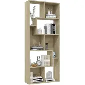 vidaXL Boekenkast 67x24x161 cm bewerkt hout sonoma eikenkleurig