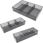 Brauer Season ladeorganizer set model A zwart voor onderkasten