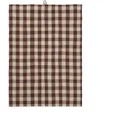 Ferm Living Theedoek Hale Cinnamon/Grey Green - 70 x 50 cm