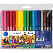 Centrum 80165 - Viltstiften - Set van 18 stuks - Diverse kleuren