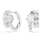 Swarovski Oorbellen 'MATRIX' zilver / transparant