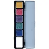Coppens PXP Professional Colours palet pearl colours 5 x 3 and 1 x 6 gram with a brush size 2