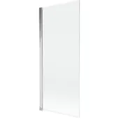 Mexen Mist badwand 1-vleugelig 80 x 150 , transparant, chroom - 8A9-080-001-01-00