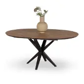 De Bommel Meubelen Uitschuiftafel Ventura - rond 130/170 cm - Lamulux Mango