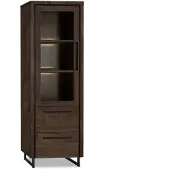 De Bommel Meubelen Vitrinekast Sheridan - 65 cm - Lamulux Mango - 1 glasdeur, 2 laden