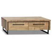De Bommel Meubelen Salontafel Sheridan - 135x67 cm - Lamulux Mango - 2 laden