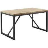 Pronto Wonen Eettafel Ricardi 160x90 cm rechthoekig mango - U-poten - Melamine - Bruin -