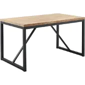 Pronto Wonen Eettafel Ricardi 140x85 cm rechthoekig mango - U-poten - Melamine - Bruin -