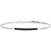 Breil Armband zwart / zilver