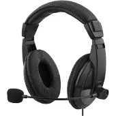 Deltaco USB-stereo headset - Zwart - Comfortabel - Robuuste schelpen - Geïntegreerde microfoon