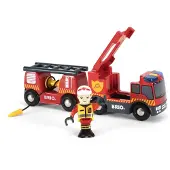 BRIO Brandweer locomotief - 33811 - Treinbaanonderdeel