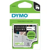 Dymo Tape 16959 (S0718060) Zwart op wit (12 mm)