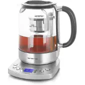 Emerio WK-122248 Waterkoker Snoerloos, BPA-vrij, Met display Aantal/Volume: 1.7 l Zilver, Zwart