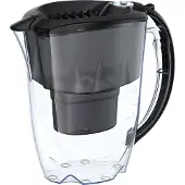 AQUAPHOR waterfilter Amethyst, zwart, inclusief 1 MAXFOR+ filterpatroon - Comfortabel waterfilter voor het verminderen van kalk, chloor en andere stoffen
