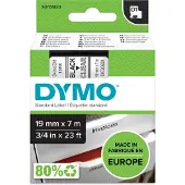Dymo 45800 (S0720820) Tape Zwart op transparant (19 mm)