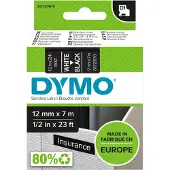 Dymo 45021 (S0720610) Tape Wit op zwart (12 mm)