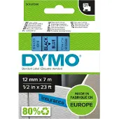 Dymo 45016 (S0720560) Tape Zwart op blauw (12 mm)
