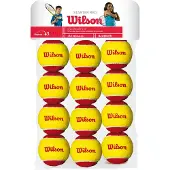 Wilson Tennisbal Wilson Starter Red Trainingsball Yellow Red (12-delig)