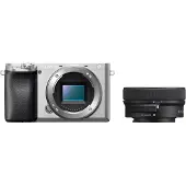 Sony α6100 APS-C-camera met snelle autofocus in Zilver