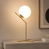 LumenXL Tafellamp met melkwit glas - Stopa