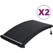 vidaXL Zwembadverwarmingspaneel solar 2 st gebogen 110x65 cm