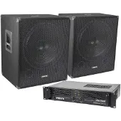 Complete 2000W Subwoofer Set met Versterker en Bass Luidsprekers