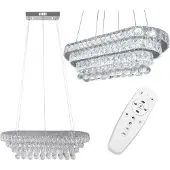 Toolight Hangende Crystal Led 102w Plafondlamp, App417-cp Afstandsbediening