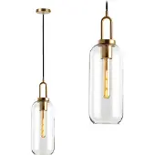 Toolight Plafondlamp Hangende Glazen Buis APP631-1CP