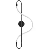 Toolight App857-w Lange Zwarte Led Wandlamp
