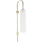 Toolight Wandlamp Glazen Wandlamp Goud APP664-1W