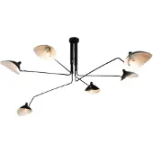 Toolight Plafondlamp Zwart 6-arms Zwart APP570-6C