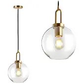Toolight Plafondlamp Hangende Glazen Bol 20cm APP629-1CP