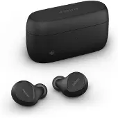Jabra Evolve2 Buds In Ear oordopjes Bluetooth Stereo Zwart Ruisonderdrukking (microfoon), Noise Cancelling Oplaadbox, Microfoon uitschakelbaar (mute)