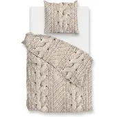 Heckett & Lane Zo Home Dekbedovertrek Flanel Mira - natural 140x200/220cm