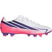Adidas F50 Hyperfast Club Gras / Kunstgras Voetbalschoenen (MG) Wit Paars Roze