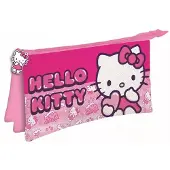 Manenti Hello Kitty Eenhoorn, etui met drie vakken, 22 cm