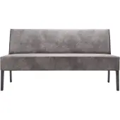 Pronto Wonen Eetkamerbank Avanza - Grijs - Microleder - 4 Poten -