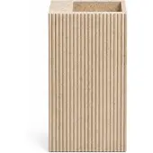 Loutro Irini vrijstaande wastafel 20x40cm marmer beige met kraangat links