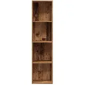 vidaXL Boekenkast/tv-meubel 36x30x143cm bewerkt hout oud houtkleurig