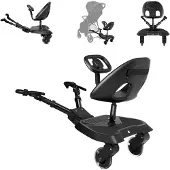 Kikkaboo Ally Xl Universal Stroller Table With Seat Zilver Kinderen
