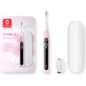 Oclean X Kids Set, geschikt voor volwassenen, sonische tandenborstel, roze, wit, 79200 bewegingen per minuut, 2 minuten, 30 seconden, roze