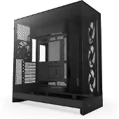 NZXT Boîtier PC H9 FLOW RGB 2025 moyen tour noir avec panneau latéral et avant verre trempé