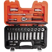Bahco S330L Dopsleutelset 1/4"–3/8" Metrisch 10–22 mm - S330L
