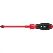 Wiha 32871 Werkplaats Platte schroevendraaier Kopbreedte: 6 mm Koplengte: 175 mm