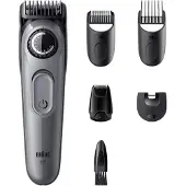 Braun Baardtrimmer 3, 80789789, Werking op netstroom/batterij, Zwart