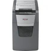 Rexel Optimum AutoFeed+ 150M Fluisterstille Papierversnipperaar - P5 Microsnippers - Automatische Invoer Tot 150 Vel - 44L - Zwart