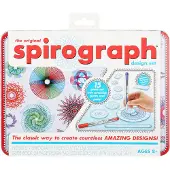 Spirograph creatief tekenblik set met opbergvakje en accessoires.